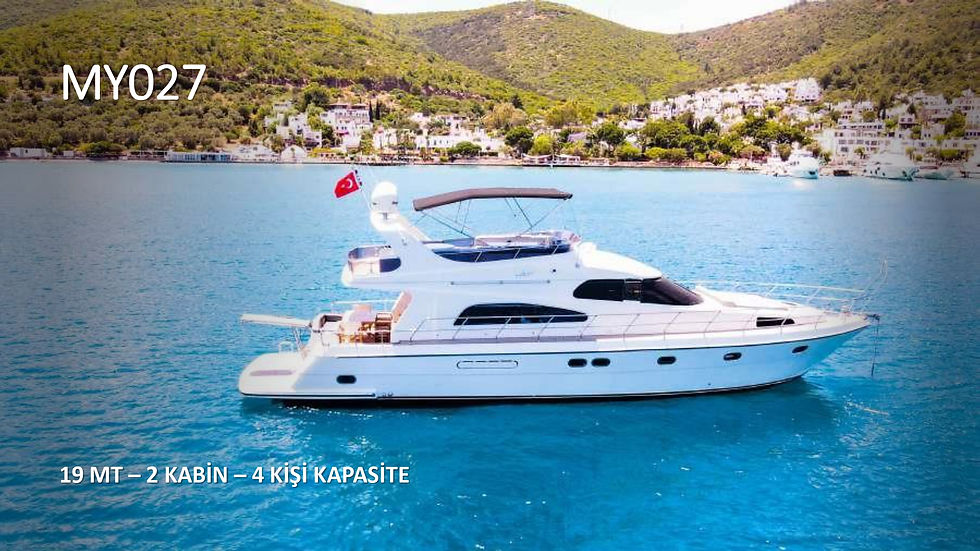 Küçük resim: 19 MT Kiralık Motoryat -Bodrum Torba Kalkışlı