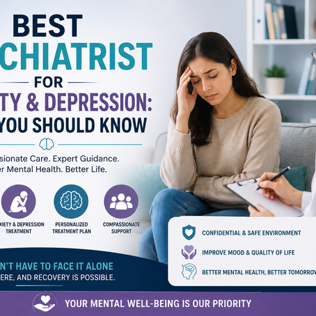 Best Psychiatrist for Anxiety and Depression: What You Should Know