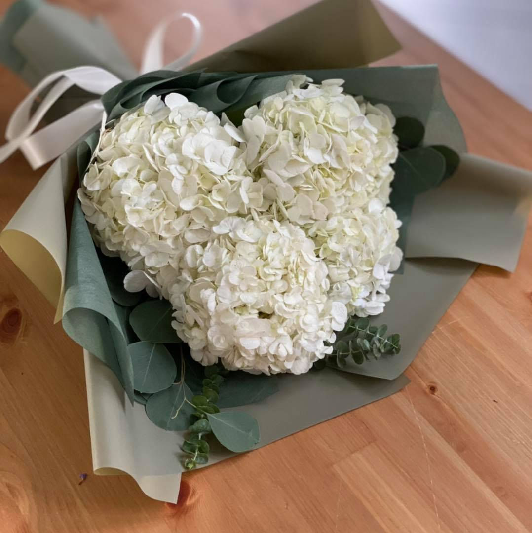 White Hydrangea bouquet