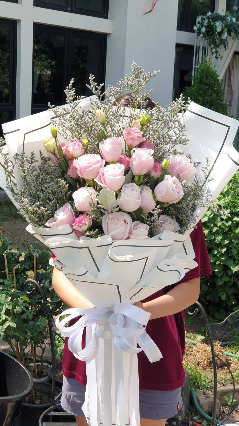 BQT-M-046 Pink Elegance Rose Bouquet