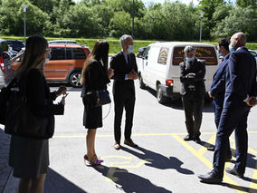 Novinarska konferenca z ministrom Janezom Ciglerjem Kraljem