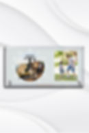 שעון מעוצב עם תמונה וטקסט, משפחה משחקת כדורגל. זמן טוב, שיפ ארט- SheepHeart