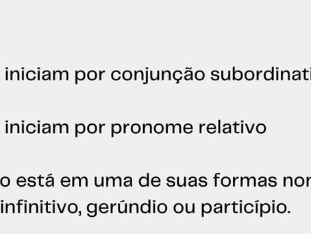 Orações reduzidas