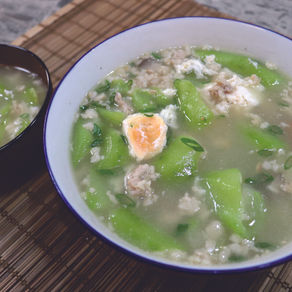 勝瓜蝦米咸蛋肉碎湯(2人份量)