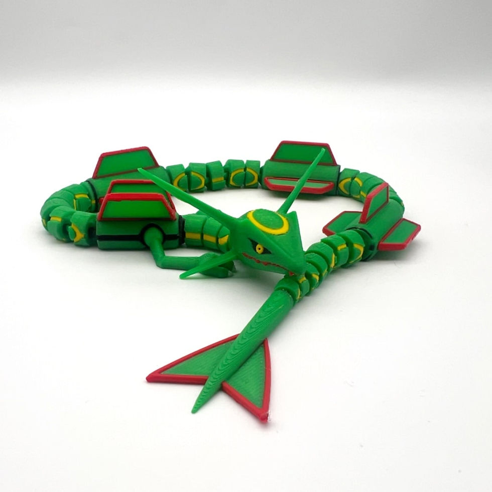 Küçük resim: #0384 Rayquaza Hareketli Pokemon Figürü (Standsız)