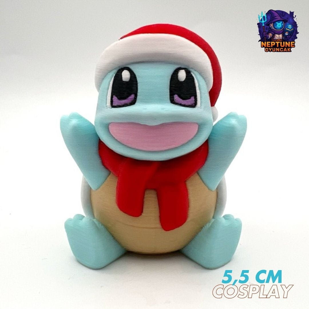 #0007 Yılbaşı Squirtle Pokemon Figürü