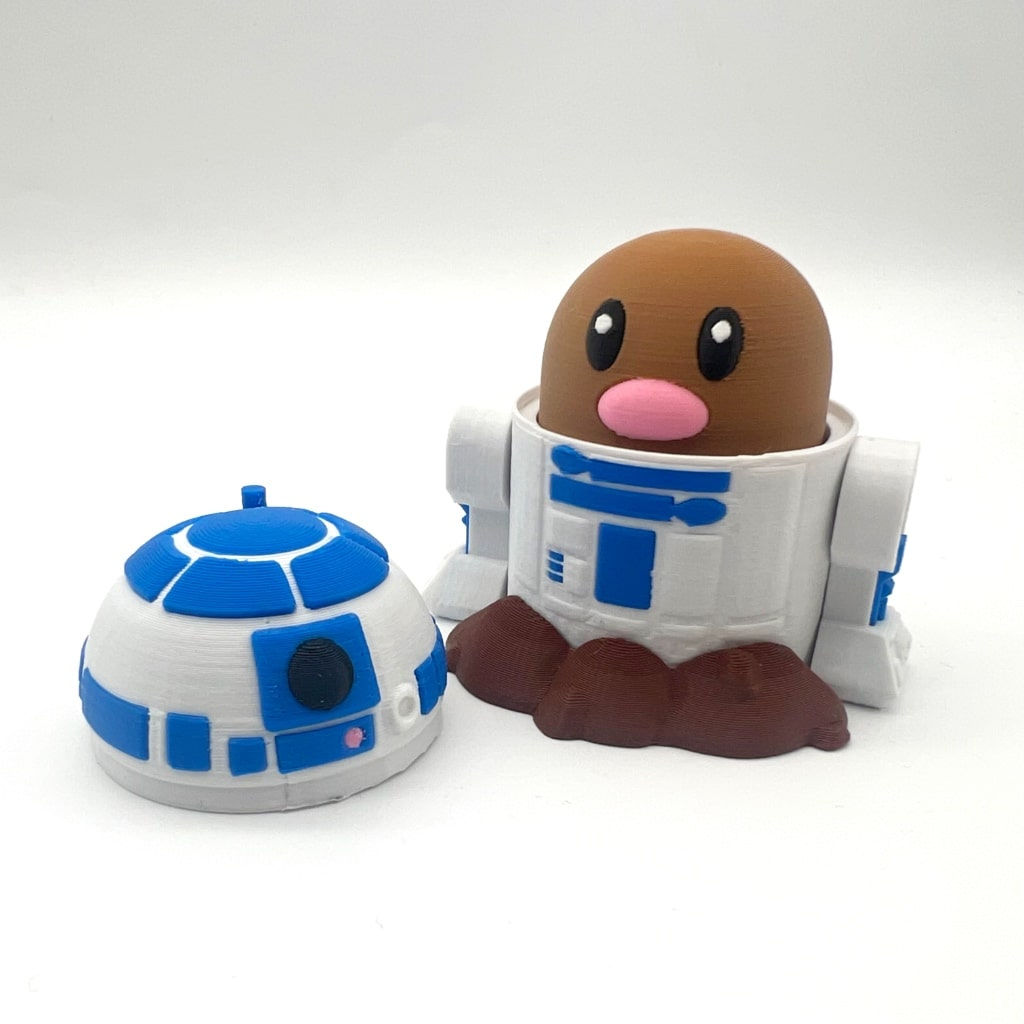 #0050 R2-D2 Diglett Pokemon Figürü (Star Wars)