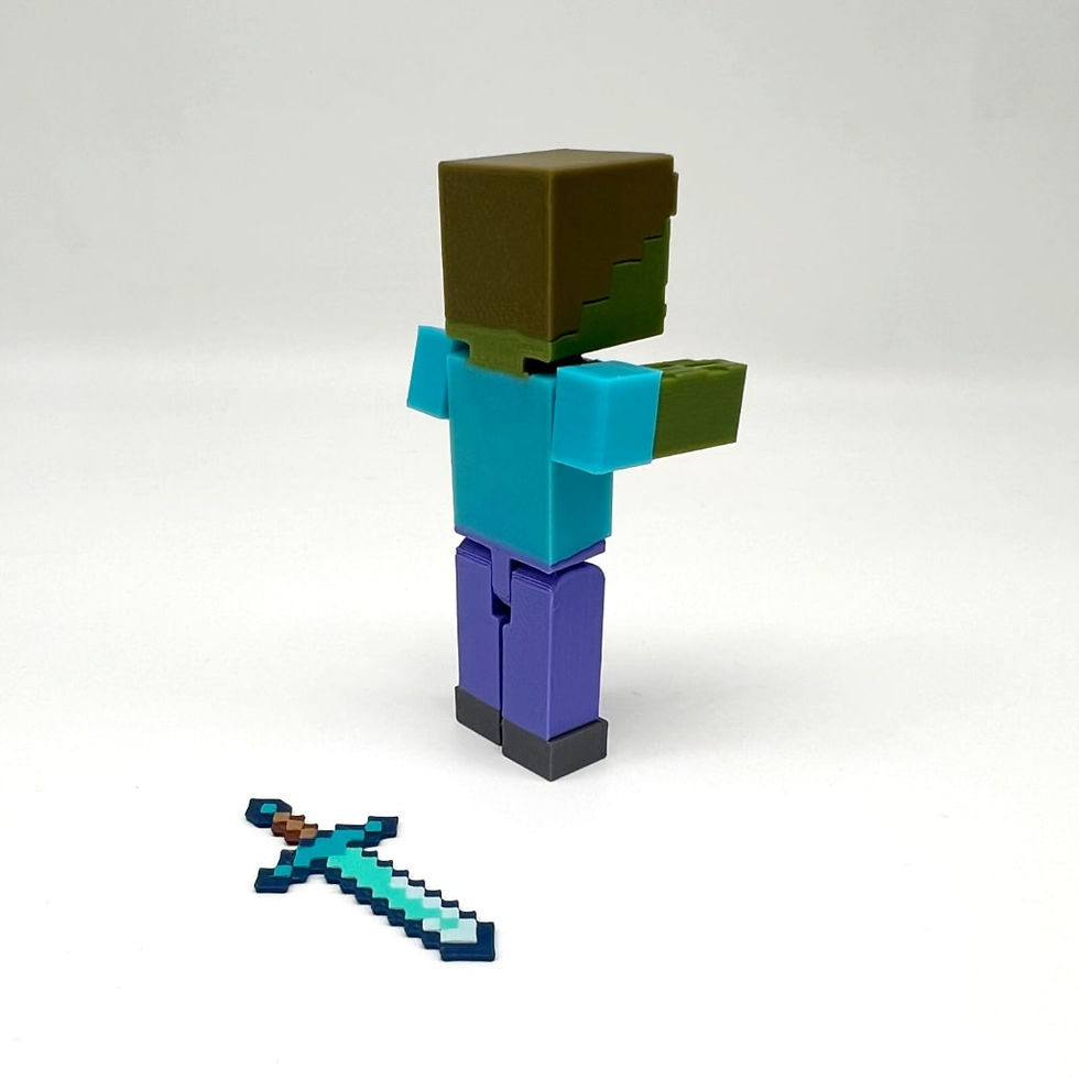 Küçük resim: Zombie Hareketli Figürü (Minecraft)