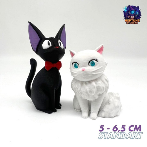 Kiki'nin Kedileri Jiji ve Lily Figür Seti (Kiki's Delivery Service