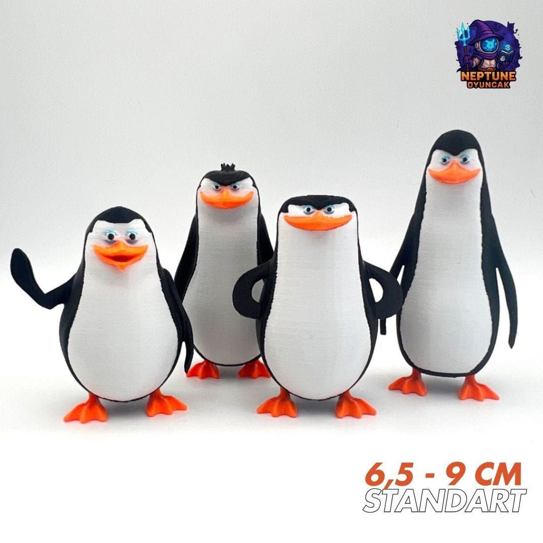 Madagaskar Penguenleri Figür Seti (Madagascar)