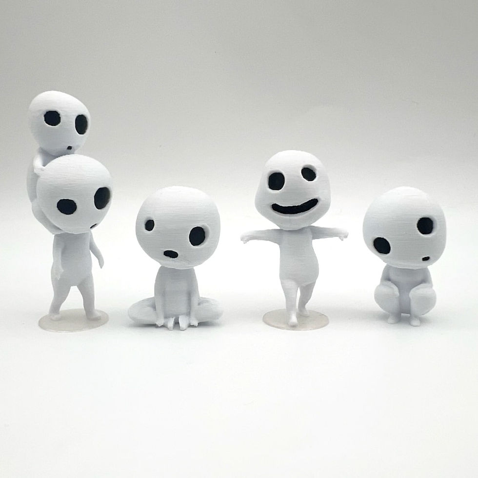 Küçük resim: Kodama Orman Ruhu Figür Seti 2 (Princess Mononoke Hime)