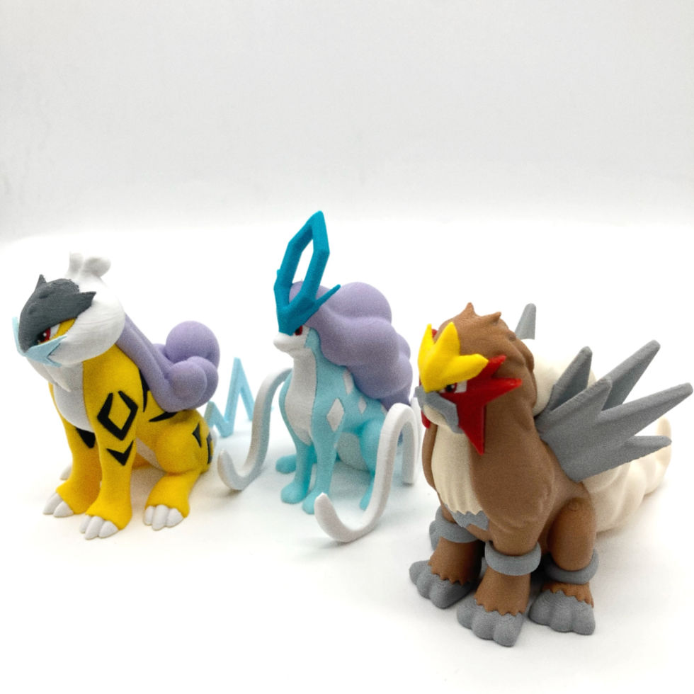 Küçük resim: #0243 Raikou, Entei, Suicune Legendary Beasts Pokemon Figür Seti