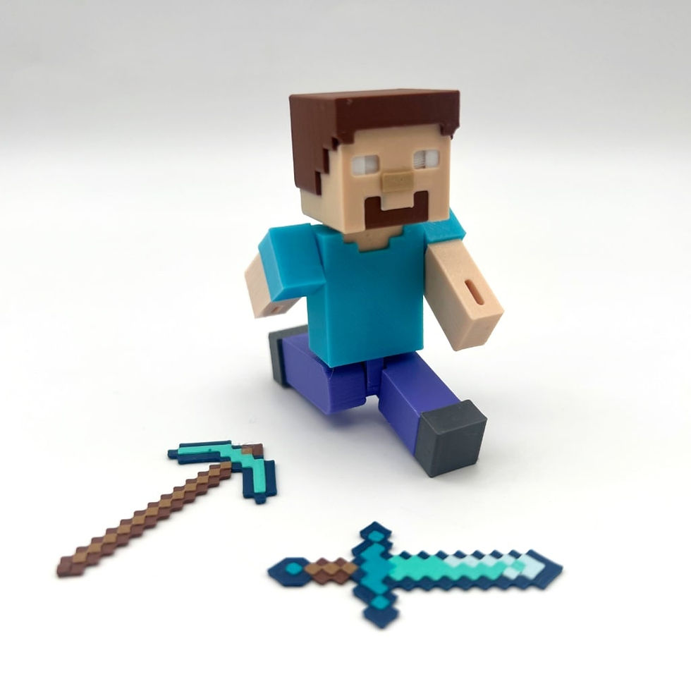 Küçük resim: Herobrine Hareketli Figürü (Minecraft)