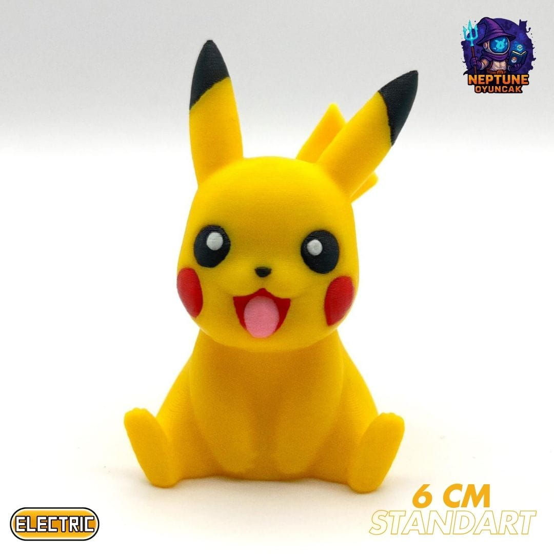 #0025 Oturan Pikachu Pokemon Figürü