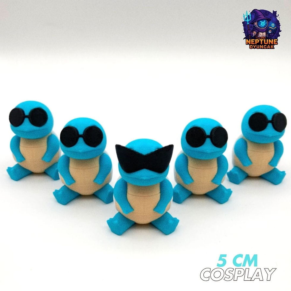 Küçük resim: #0007 Gözlüklü Squirtle Squad Pokemon Figür Seti