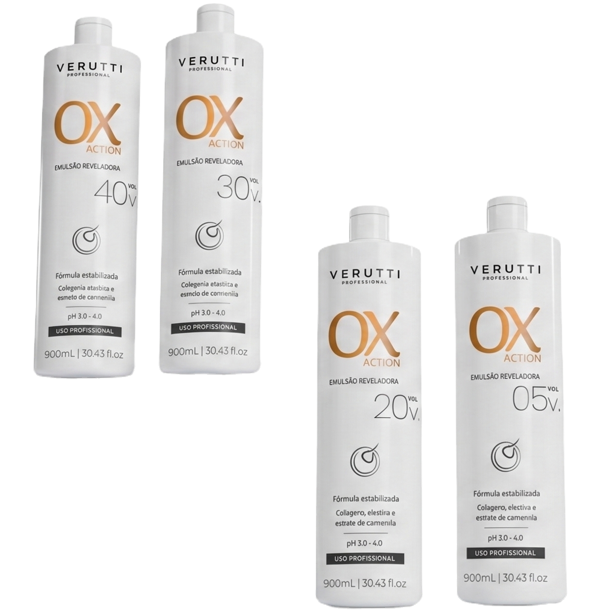 OXIDANTES 20, 30, 40 E 50 VOLUMES 900ML