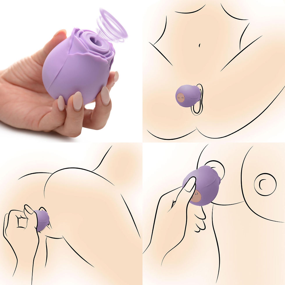 Thumbnail: Bloomgasm Purple Rose 10X Suction Clit Stimulator