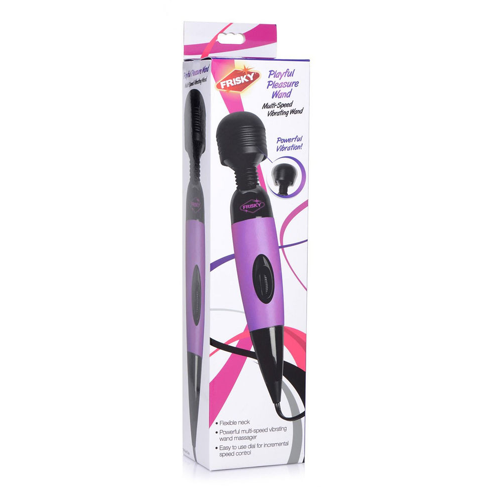 Thumbnail: Playful Pleasure Wand Multi-Speed Wand - Purple