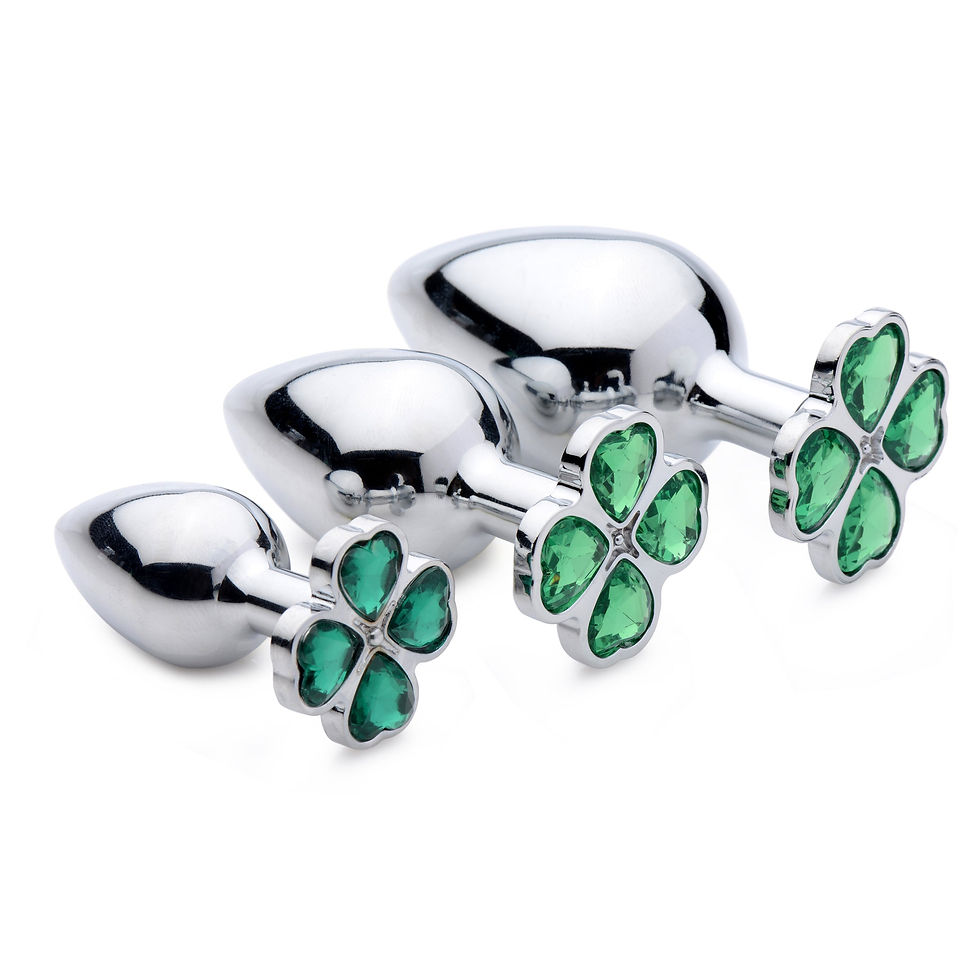 Thumbnail: Lucky Clover Gem Anal Plug - Large