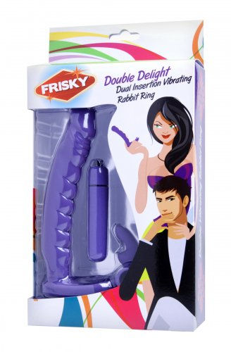 Thumbnail: Double Delight Dual Penetration Vibrating Rabbit C-Ring