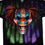 Thumbnail: Liquid Blue Evil Clown Black T-Shirt