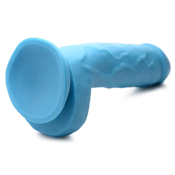 Thumbnail: 8.25" Dildo with Balls - Blue_AG768-Blue