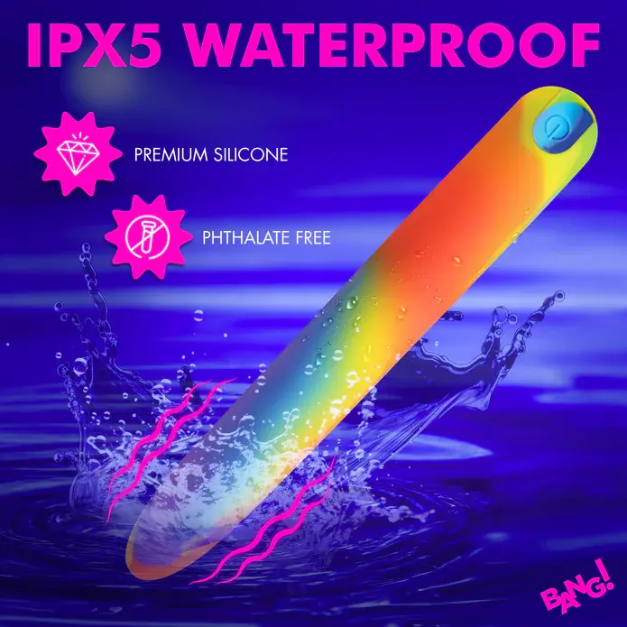 Thumbnail: Rainbow Silicone Vibrator_AH709