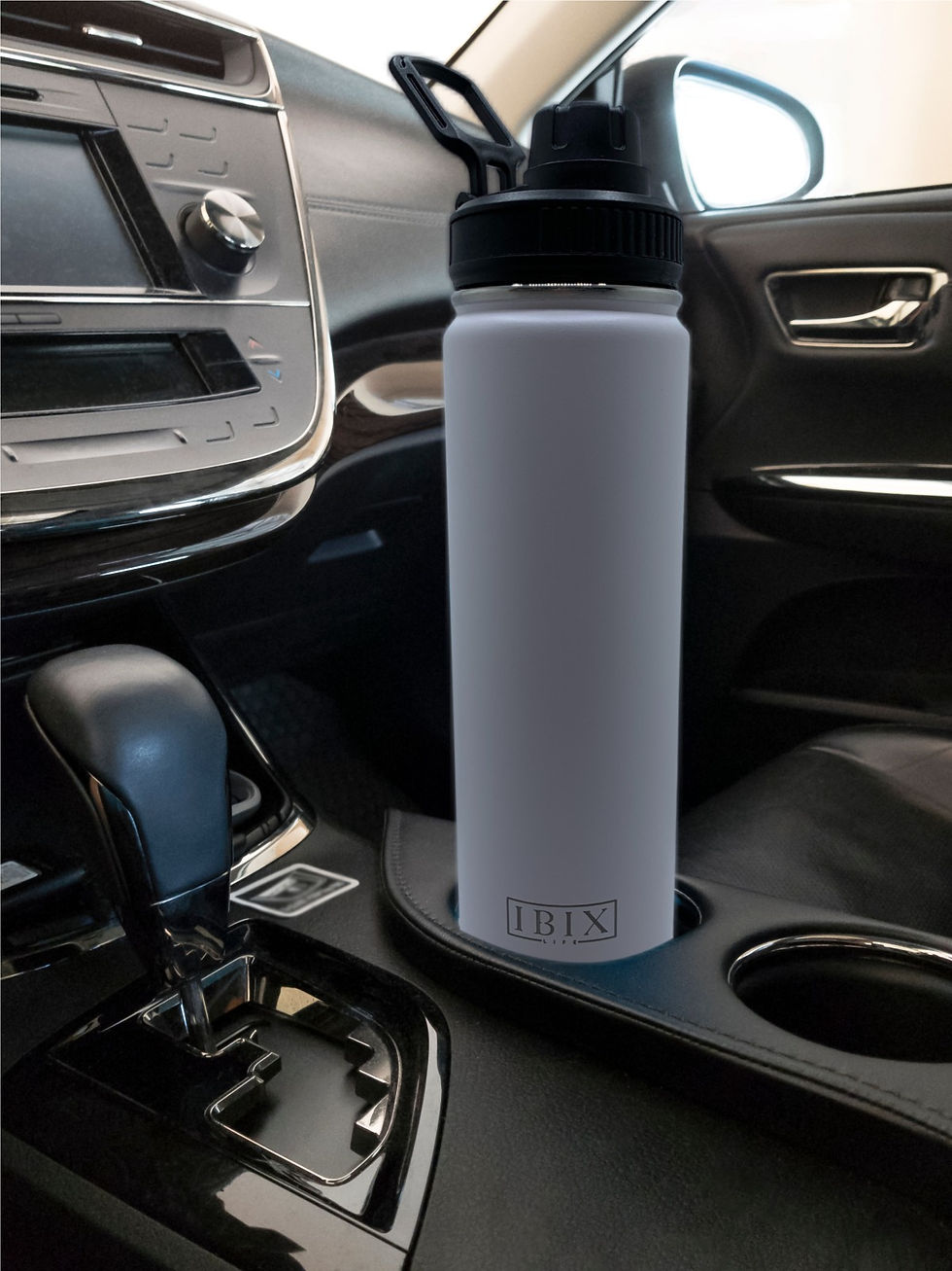 Thumbnail: IBIX LIFE 700ml Stainless Steel Water Bottle (White)