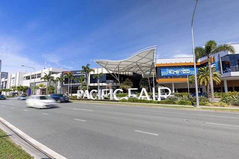 Pacific Fair shopping centre in Broadbeach — Broadbeach accommodation from Burleigh Gold Coast Motel, from $125 a night.