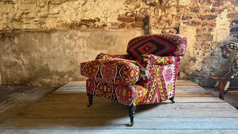 Woodsmoor Pink Kilim Armchair