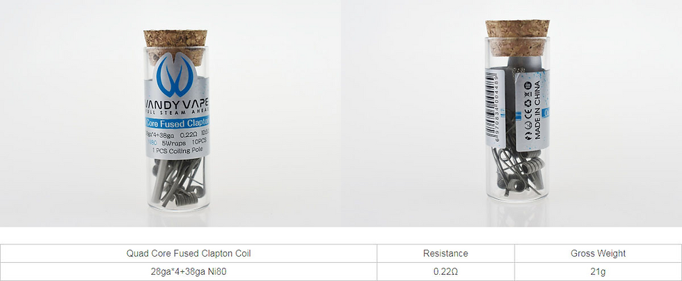 縮圖：Vandy Vape Prebuilt Clapton coil 10pcs/bottle 