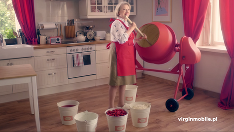 Scenografia dla reklamy Virgin Mobile