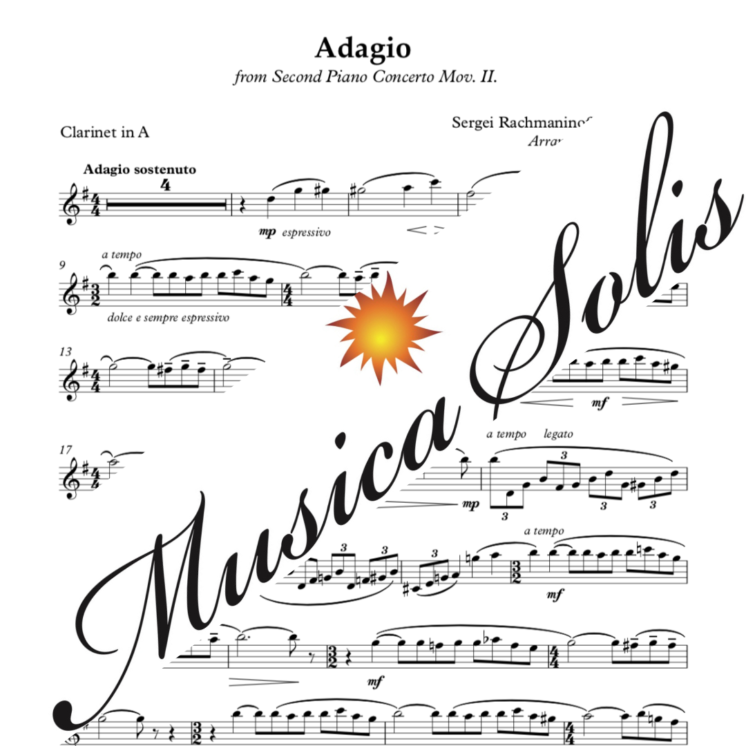 Rachmaninoff: "Adagio" from Piano Concerto No. 2 (Mov.2)