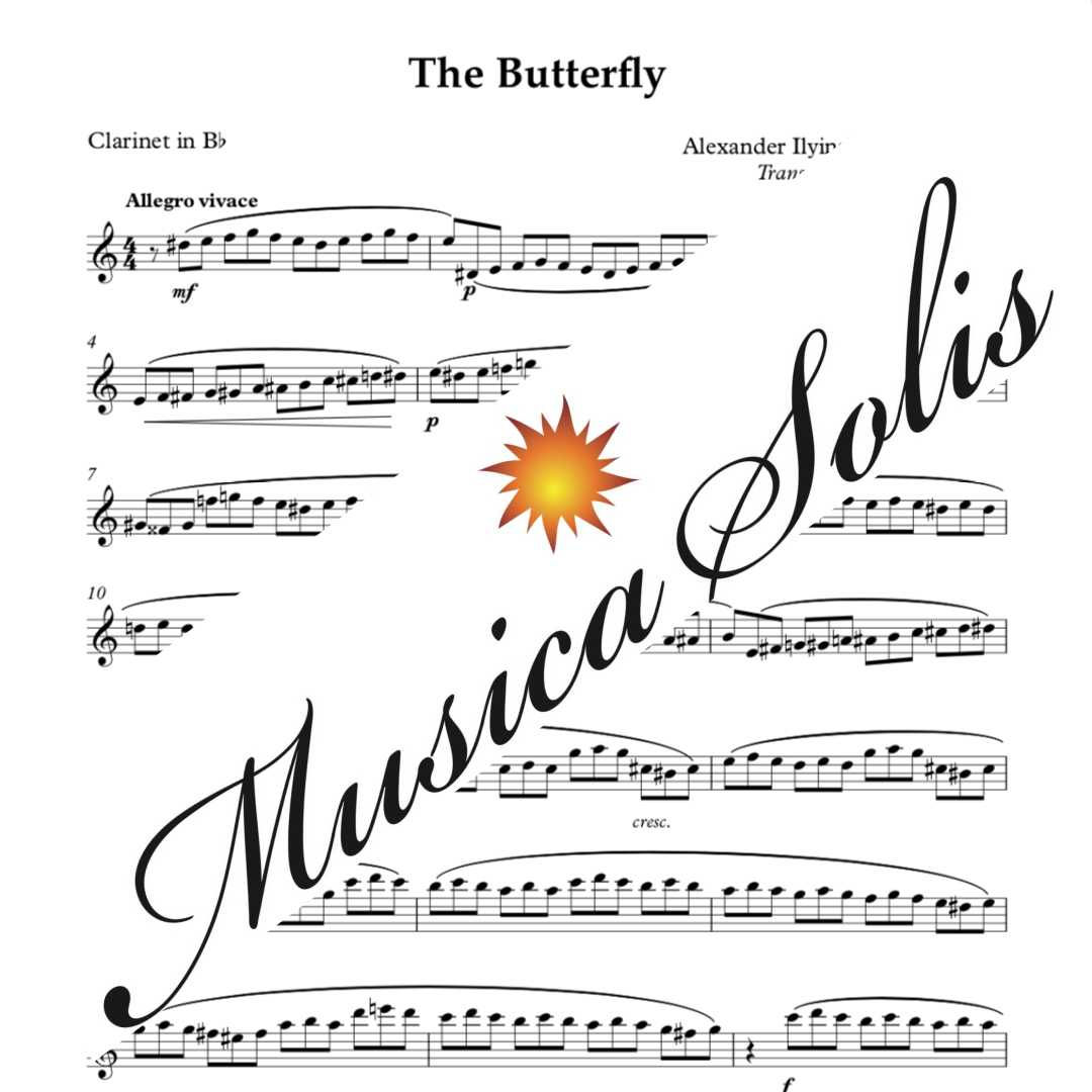 Ilyinsky: The Butterfly (Arr. Lee)