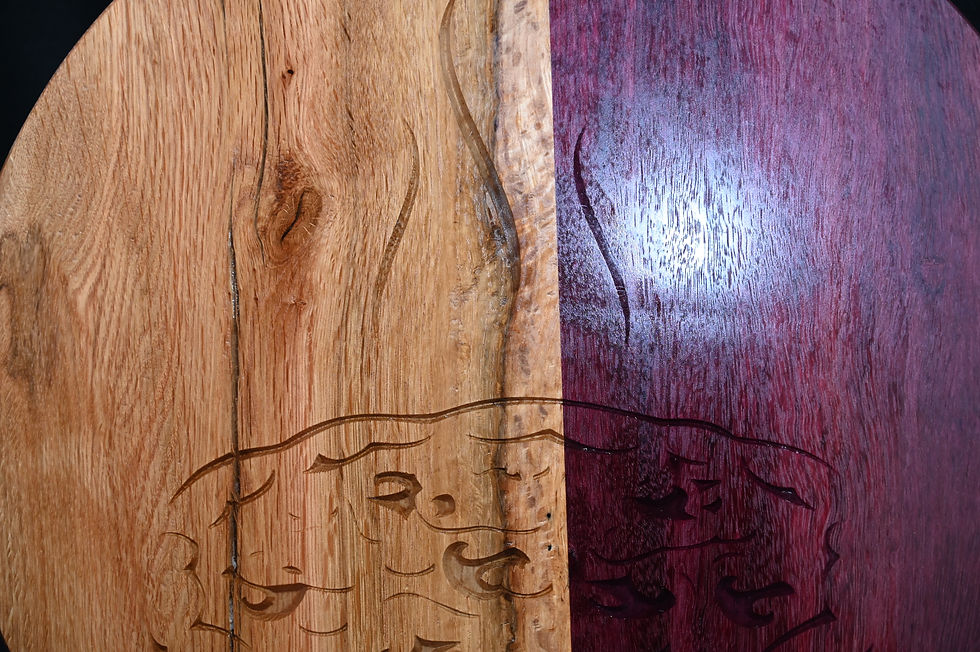 Thumbnail: Pizza Board: White Oak & Purple Heart