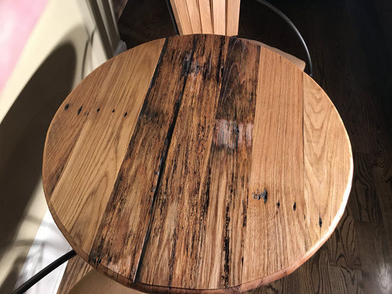 Thumbnail: Cafe Table & Chairs of Reclaimed Barnwood