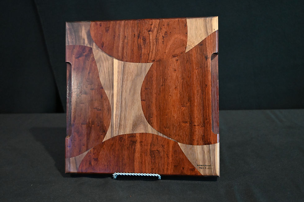 Thumbnail: Geo Serving Board: Walnut and Grandillo - Square Edges