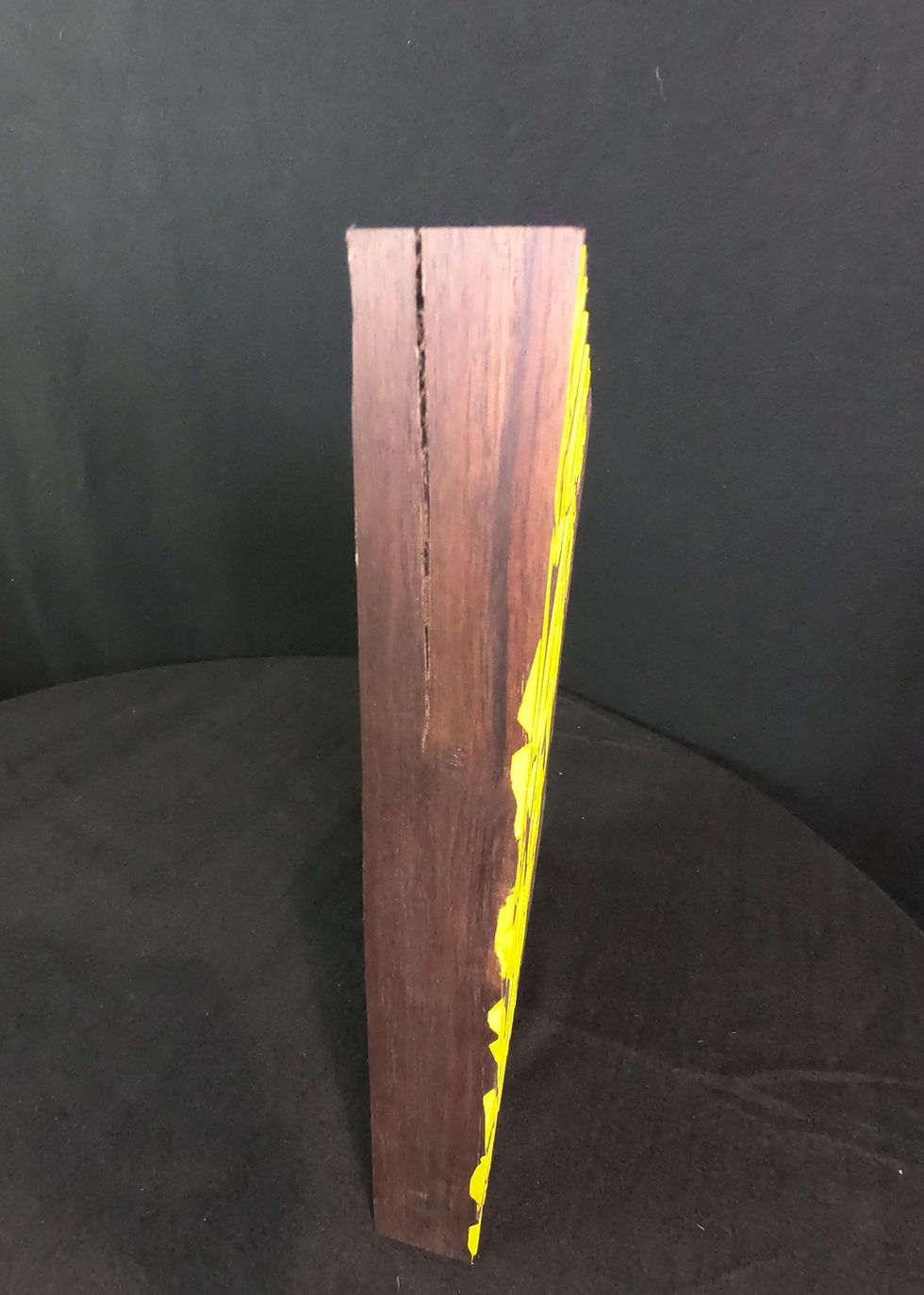 Thumbnail: Cadmium Yellow Flowers on Walnut
