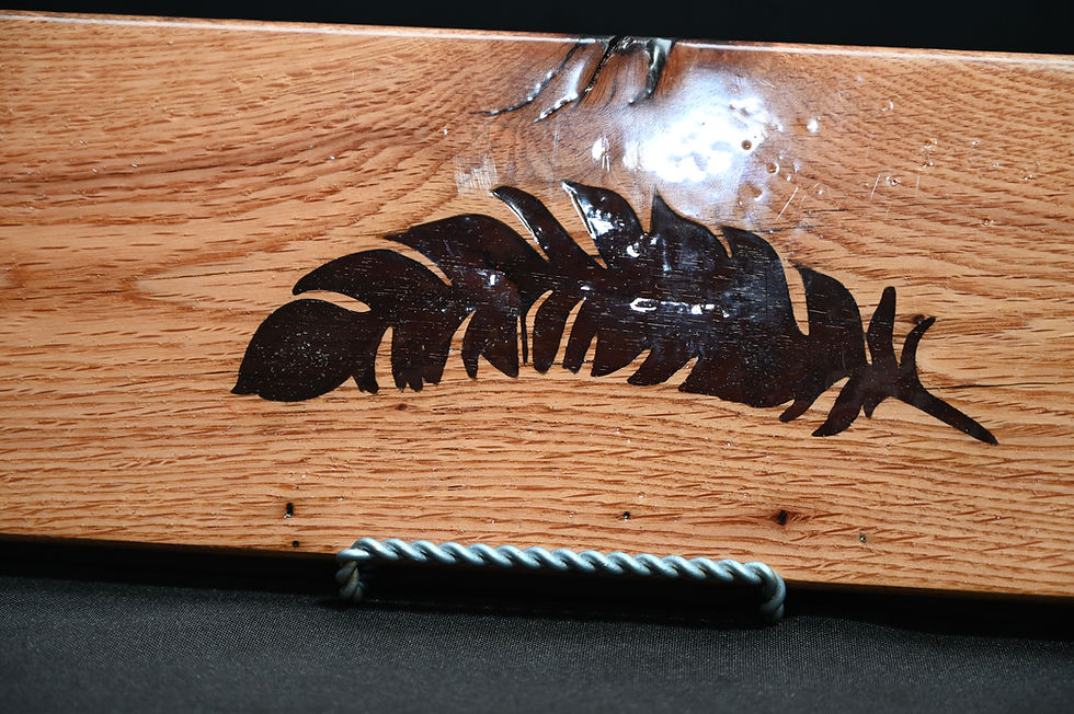 Thumbnail: Cheese Board: Feather Inlay