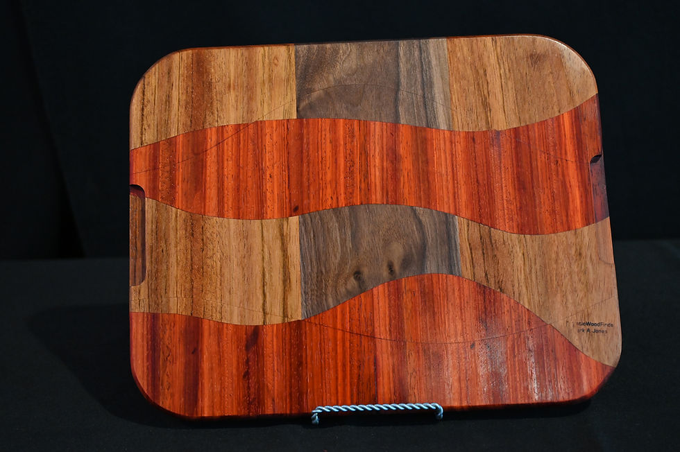 Thumbnail: Geo Serving Board - Padauk, Sapella & Walnut
