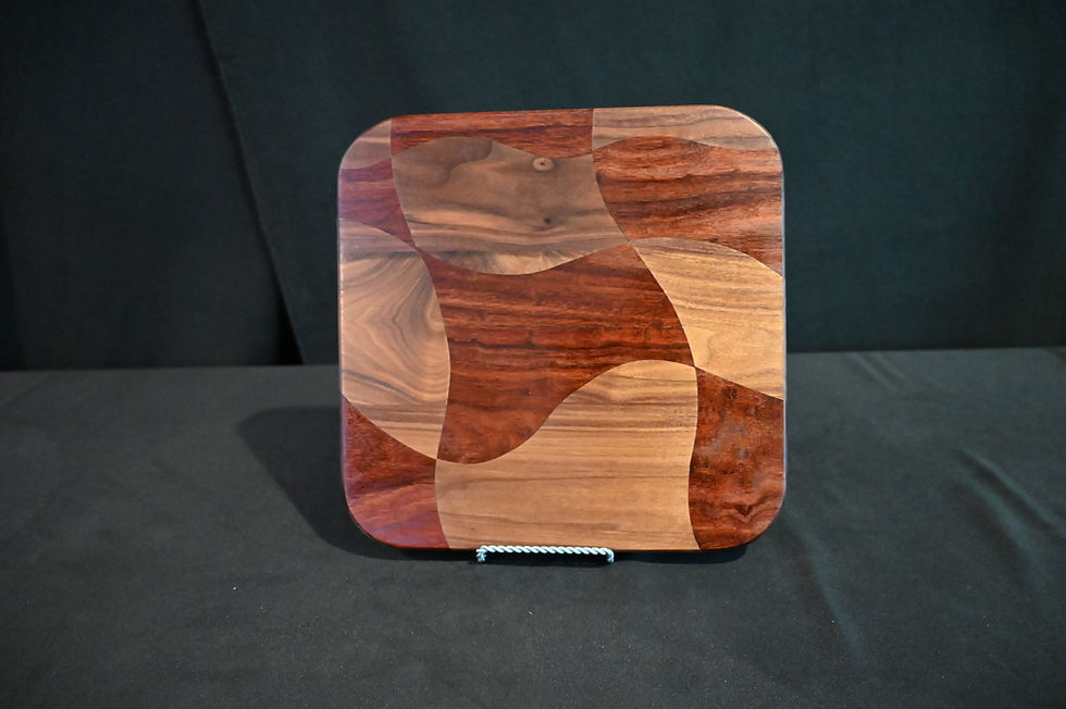 Thumbnail: Geo Serving Board: Walnut & Grandillo - Round Edges