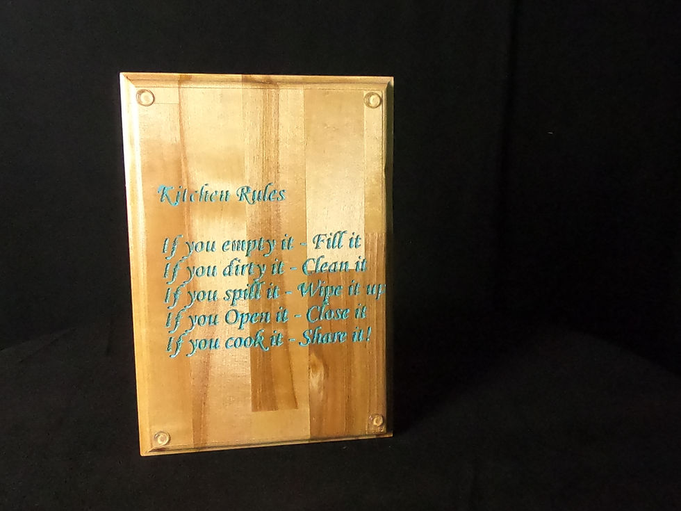Thumbnail: Cutting Board: Kitchen "Rules"