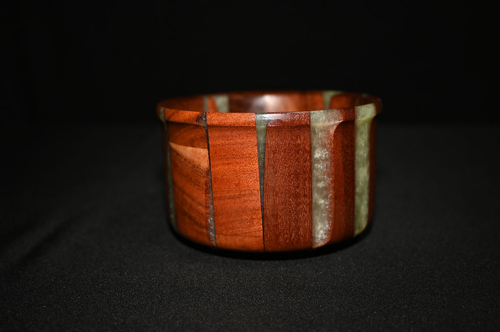 Thumbnail: Bowl: Walnut with Light Green Epoxy