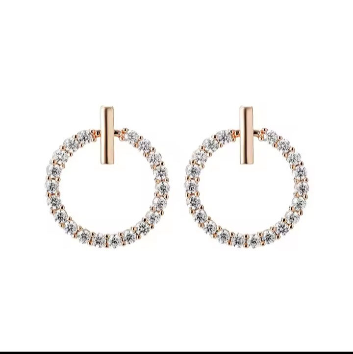 Thumbnail: 925 Stirling Earings with Cubic zirconias.