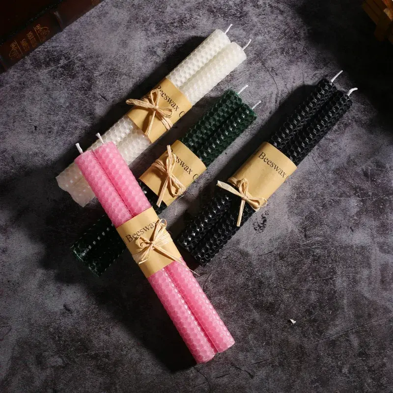 Miniatura: Superior Quality Natural Beeswax Candle Branched Candles Handmade