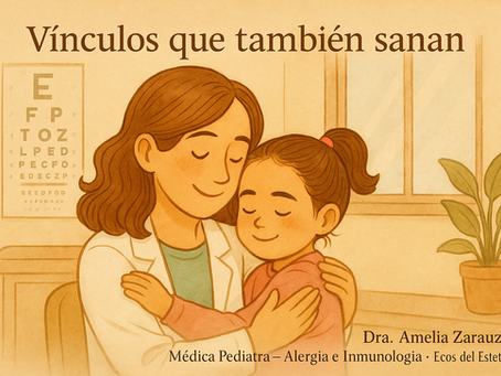 Relato sobre el rol del vínculo terapéutico en pediatría y su impacto en la salud emocional y física de los niños.
