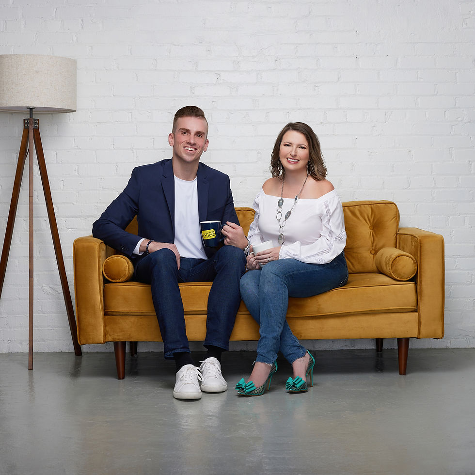 A white couple sits on a yellow couch | autism therapist katy, tx | autism therapy katy, tx | autism diagnosis katy, tx | 77494 | 77469 | 77406