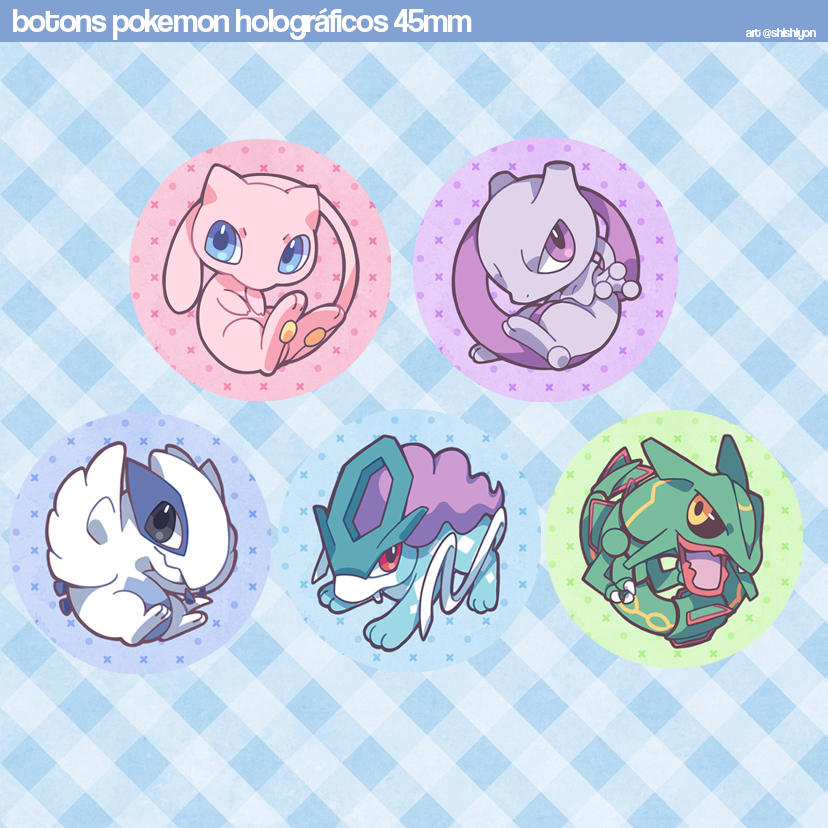 Botons Pokémons Lendários