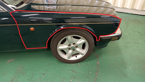 ジャガー　XJ40 XJ-40 フェンダー　トリム　メッキ ジャガー XJ40 XJ-40 フェンダー トリム メッキ ジャガー XJ40 XJ-40
