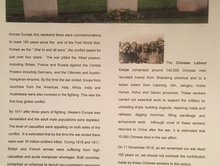China's Forgotten Heroes: the Chinese Labour Corps during the Great War